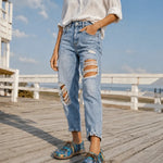 Camille | Loafers i mönstrad canvas