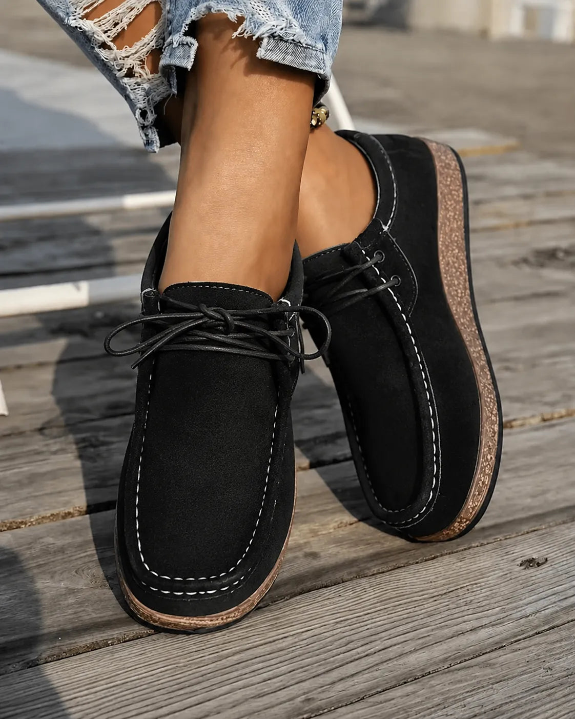 Claire | Loafers med korklook-sula