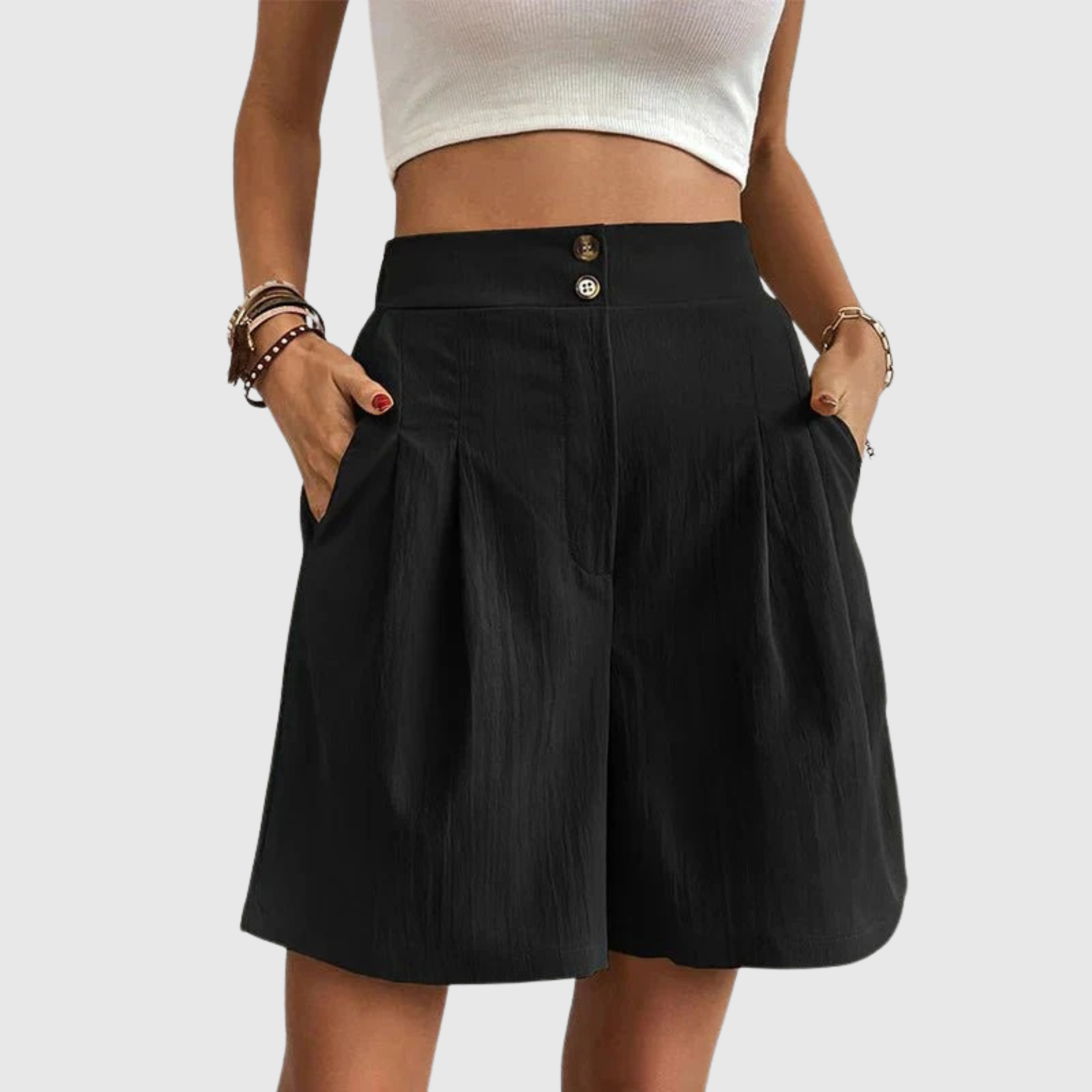 Jennifer | Bekväma shorts med hög midja