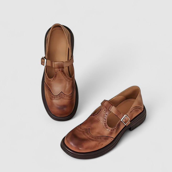 Marie | Klassiska brogue Mary Janes